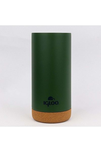 IGLOO كوب فلين 500 مل ترمس كوب زجاجة مياه كاكي