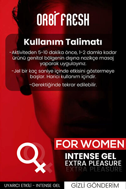 ORBIFRESH Premium Kalite Etkili Jel 10 ml 25 Kullanımlık