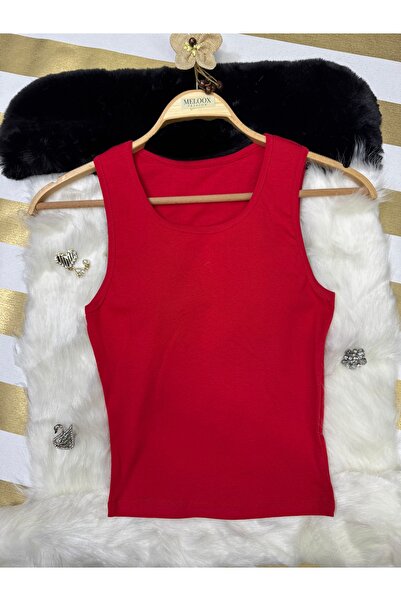 MELOOX Women Ribbed Look Suspender Basic Tank Top