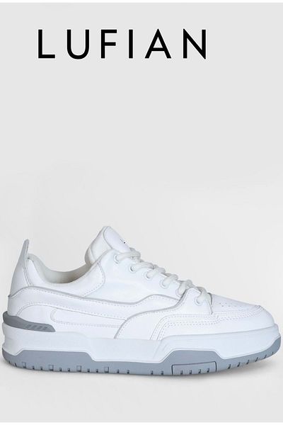 Lufian 112230194 Mark Sneaker Ανδρικά Δερμάτινα Παπούτσια Λευκά