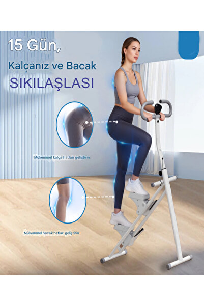 Havana C-01 Katlanabilir Dikey Tırmanma Egzersiz Aleti Stepper Kondisyon Bisikleti Spor Aleti Fitness Aleti