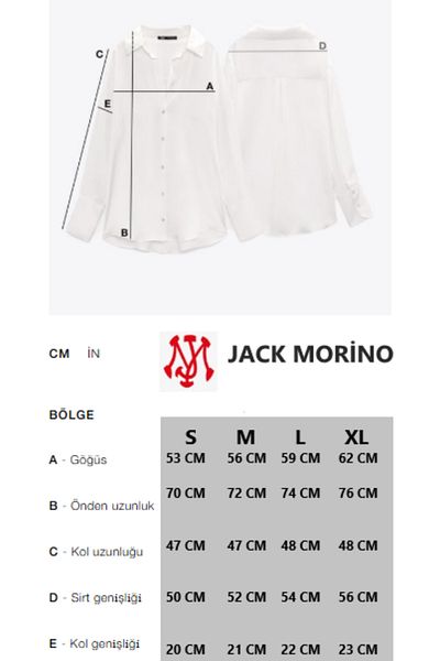 Jack Morino Cămașă oversize cu dungi pentru femei