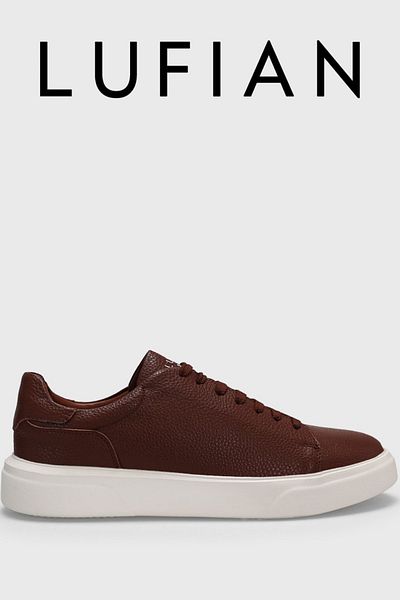Lufian 111230187   Ανδρικά αθλητικά παπούτσια Tommy Casual Tan Leather