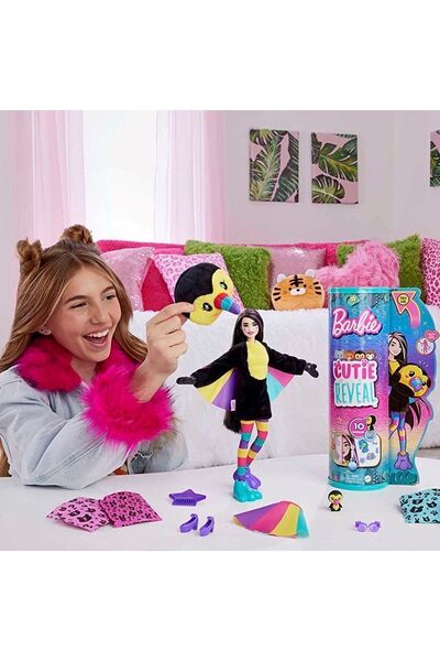 Barbie Cutie Reveal Tropikal Orman Serisi Bebekler Tukan