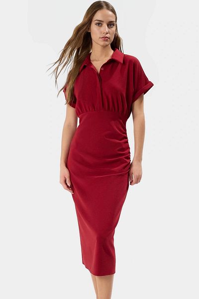 PayBuy Stylish Midi Length Bodycon Dress Woven Fabric Summer Outfit Professional Look Long Lasting