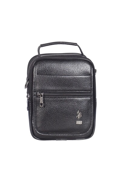U.S. Polo Assn. حقيبة يد رجالية باللون الأسود