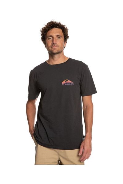 Quiksilver Men's Black Crew Neck Pastime Paradise T-Shirt