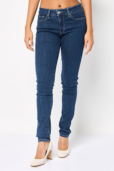 Levi's Women Skinny Fit Wash Stretchable Jeans, Navy