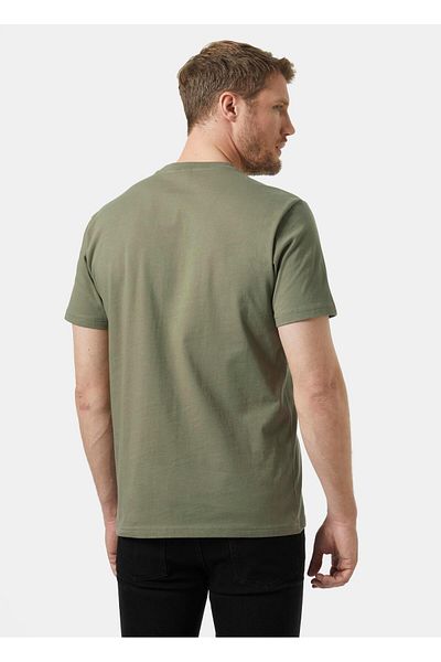 Helly Hansen Ανδρικό μπλουζάκι Box με πράσινη στρογγυλή λαιμόκοψη