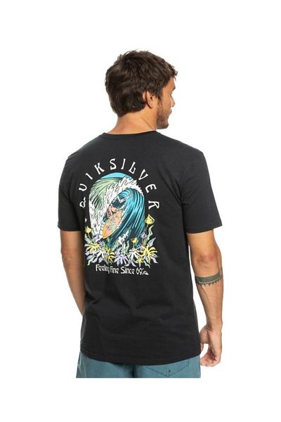 Quiksilver Original Barrel Men's Black Crew Neck T-Shirt