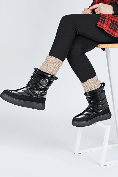 Jump 60112 Unisex Παιδικές Μπότες Χιονιού ΜΑΥΡΟ