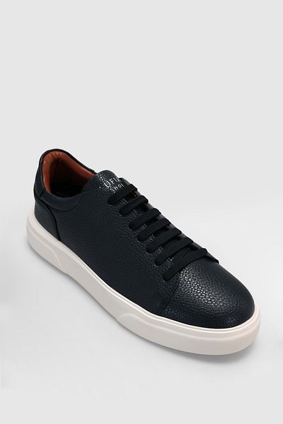 Lufian 111230187 Мъжки кецове Tommy Casual от естествена кожа, тъмносини