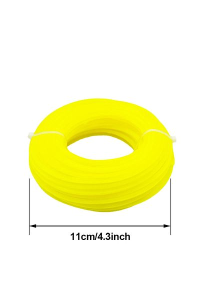 Choice 3mm X15m Lusqi Hexagon 15m/10m/5m*3mm Grass Trimmer Line Nylon For Grass Brush Cutter Rope Lawn Mowe