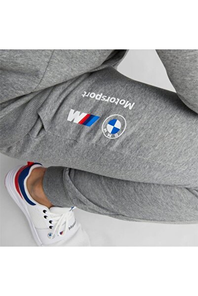 Puma BMW MMS ESS Pants Fleece Medium Gray Hea Erkek Eşofman Altı