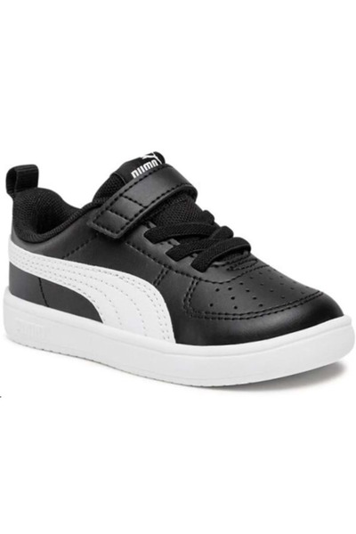 Puma Rickie AC PS 385836-11 Pantofi sport ortopedici pentru copii NEGRU-ALB