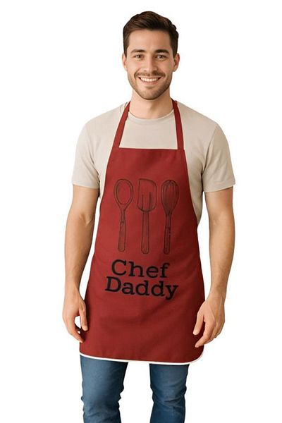 MODALİN Chef Dady Liquid Proof Kitchen Apron Stain Resistant, Liquid Proof, Easy to Clean Apron