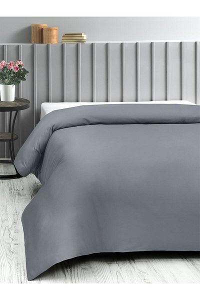 Karna Home Κλασικό Βαμβακερό Σατέν Παπλωματοθήκη Μονό 150x220