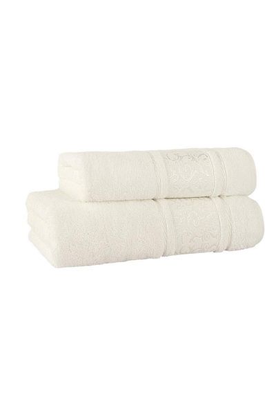 Karna Home Σετ πετσετών μπαμπού με φυσική και απαλή υφή 50x90