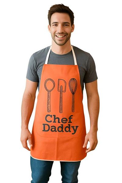 MODALİN Chef Dady Liquid Proof Kitchen Apron Stain Resistant, Liquid Proof, Easy to Clean Apron