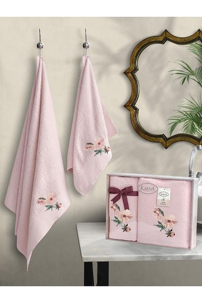 Karna Home Σετ πετσετών Valdi Cotton 50x90