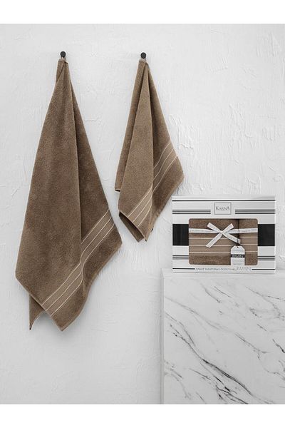 Karna Home Cotton Towel Set Ramin Soft Textured and Stylish 50X90