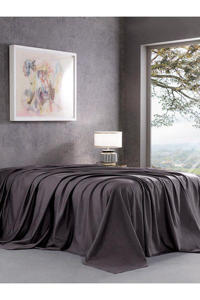 Karna Home Διπλό Κλασικό Βαμβακερό Σατέν Σεντόνι