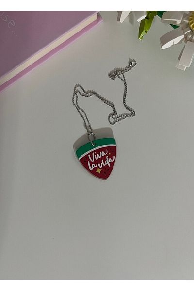 Hara Company Twinkling Watermelon K-Drama Viva La Vida Necklace