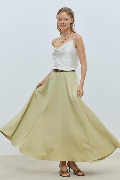 Mahal Bood Flounced Tenzel Skirt