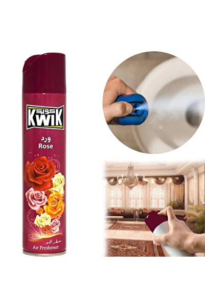 Kwik معطر جو برائحة الورد ٣٠٠ مل - عطر زهري يدوم طويلًا للمنزل والمكتب