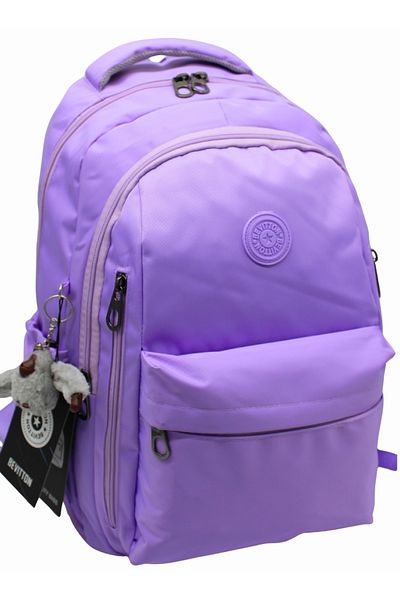 ÇantaExpress Rucsac de școală unisex Geantă de școală din țesătură impermeabilă unisex 2500 Liliac