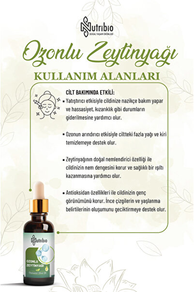 nutribio Ozonlu Zeytinyağı %100 Saf 50 ml