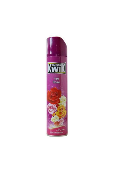 Kwik Rose Air Freshener Spray 300ml – Long-Lasting Floral Fragrance for Home & Office