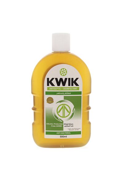 Kwik Antiseptic Disinfectant Liquid 500ml – Powerful Antibacterial Cleanser