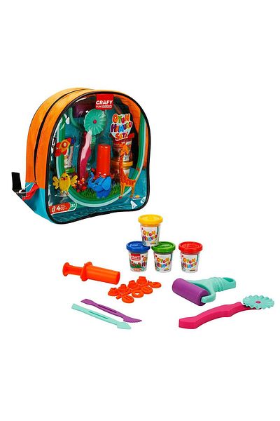 Sunman Crafy Bag Play Dough Set 200 Gr.Orange - Blue