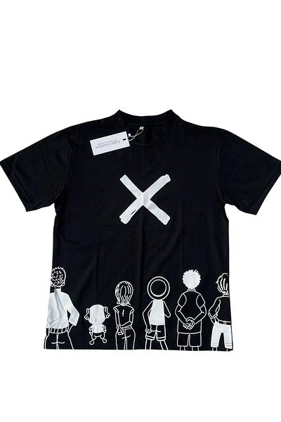 OEM Oversize Men's T-shirt, 100% Cotton, Urban 'X' Print, Casual Streetwear, Size L
