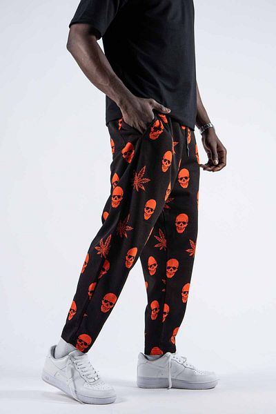 SUPERBLUE Αυτή είναι μια unisex ψηφιακά εκτυπωμένη παντελόνι baguet για καθημερινή χρήση.