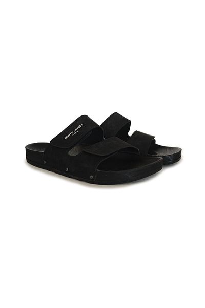 Pierre Cardin Μαύρες ανδρικές παντόφλες 2spc7019