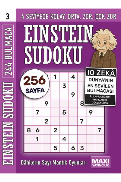 MAXİ Sudoku Dahilerin Sayı ve Mantık Oyunları 3