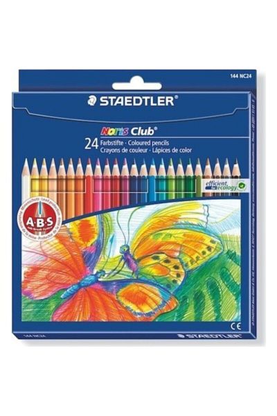 Staedtler 144 50Nc24 Noris Clup Dry Paint with Eraser 24 Pack