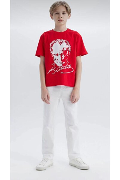 cacakids Ataturk Printed Unisex Short Sleeve T-Shirt