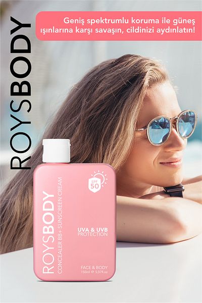 ROYS beauty Sunscreen - Tinted, Skin Tone Equalizer, 150 Ml, Spf 50
