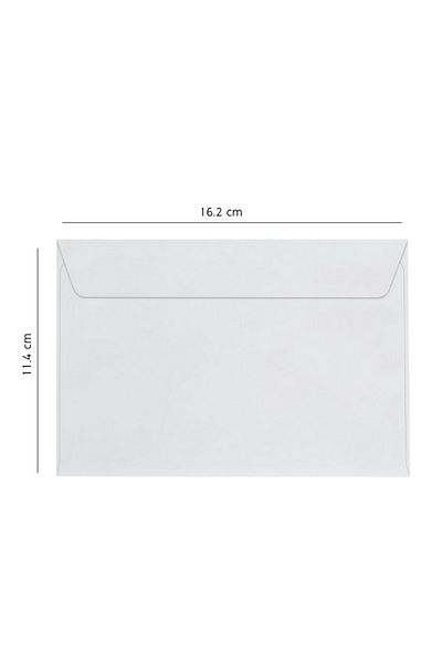 Elit Elitstore Бял плик за писмо 90 гр. 11,4 см x 16,2 см, пакет от 100 броя