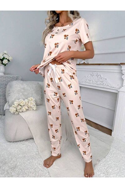 GAZANİGA Set de pijamale cu modele imprimate pentru femei ROSE