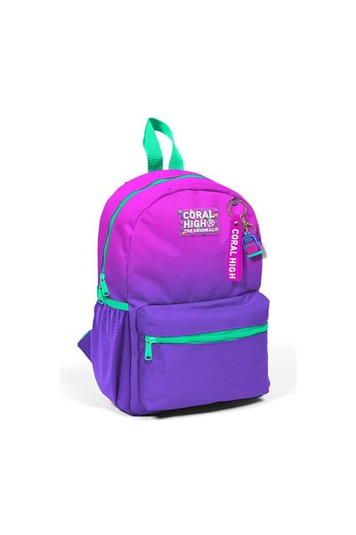 Coral High 23562 Kids Pink Purple Color Transition Two Compartment Tiny Nest Backpack