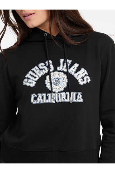 Guess Γυναικείο φούτερ με τζιν κομμένο στυλ