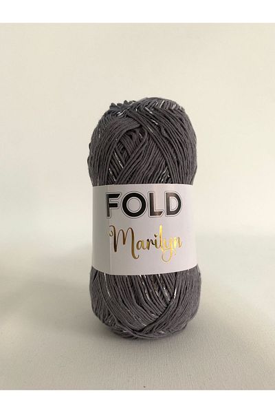 FOLD Marilyn Grey 3050 Glittered String Πλεξούδα Σπάγγος 100 γραμμάρια 165 μέτρα