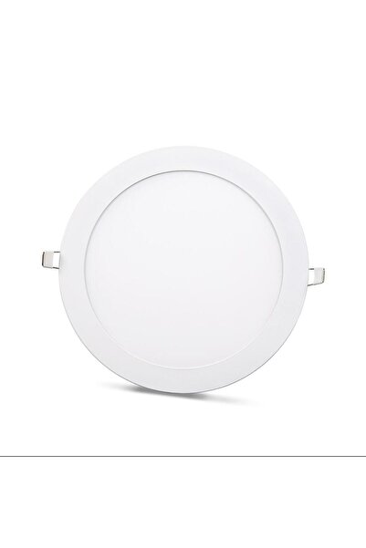 Cata 18 W Led Panel - KIRIK BEYAZ (4000K) - Beyaz Kasa - Yuvarlak - Sıva Altı - CT-5169B