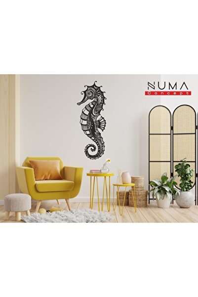Numa Concept Deniz Atı Denizatı Mdf Duvar Dekorasyon Lazer Kesim 40x15 Cm