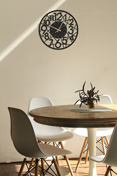 Numa Concept Wall Clock - Decorative Framed Mdf Laser Cut 32X32 cm