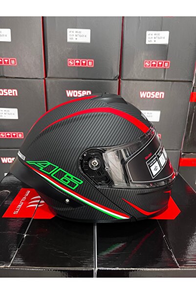 SHNMOTO Ws 202 Çene açılır güneş gözlüklü kask sertifikalı